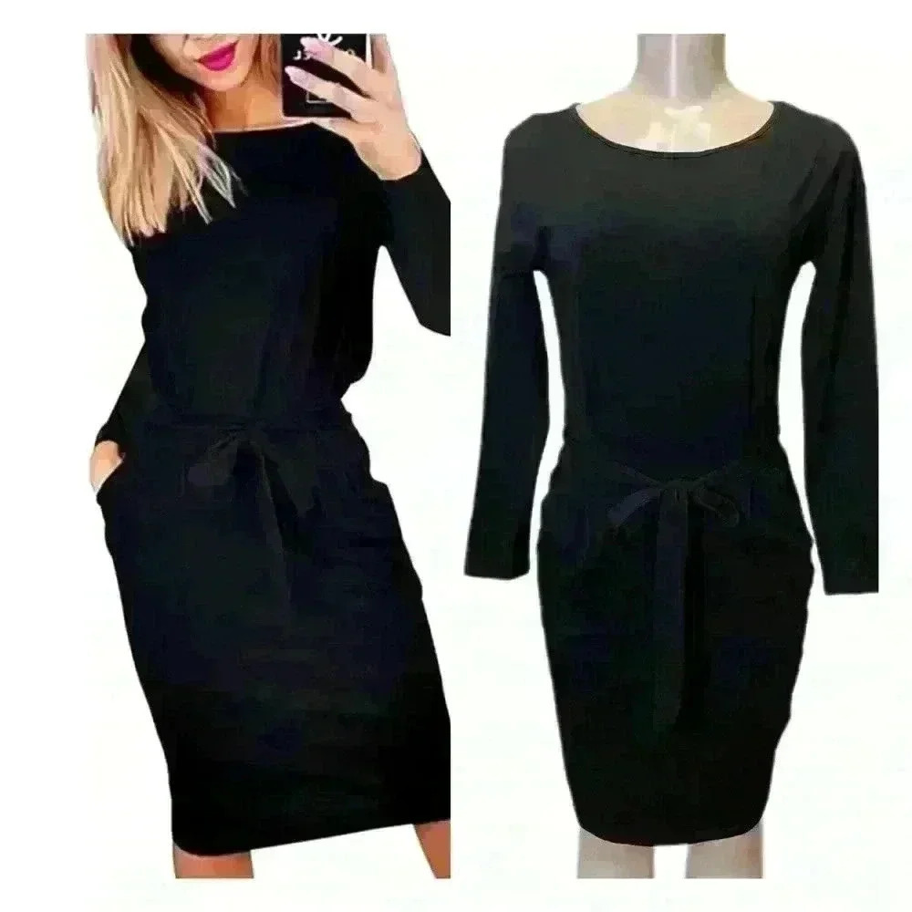 NWT PRETTY GARDEN BLACK DRESS SIZE SMALL